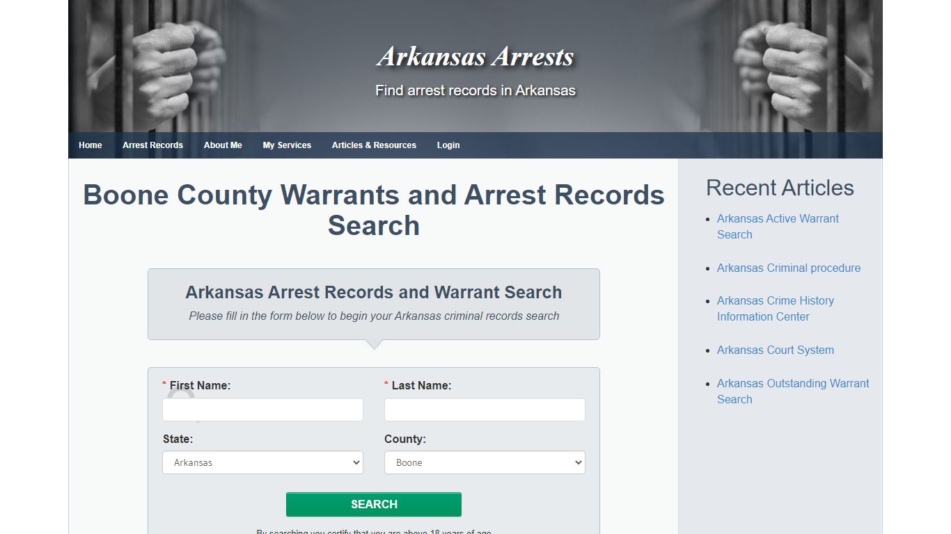 Boone County Warrants and Arrest Records Search - Arkansas Arrests