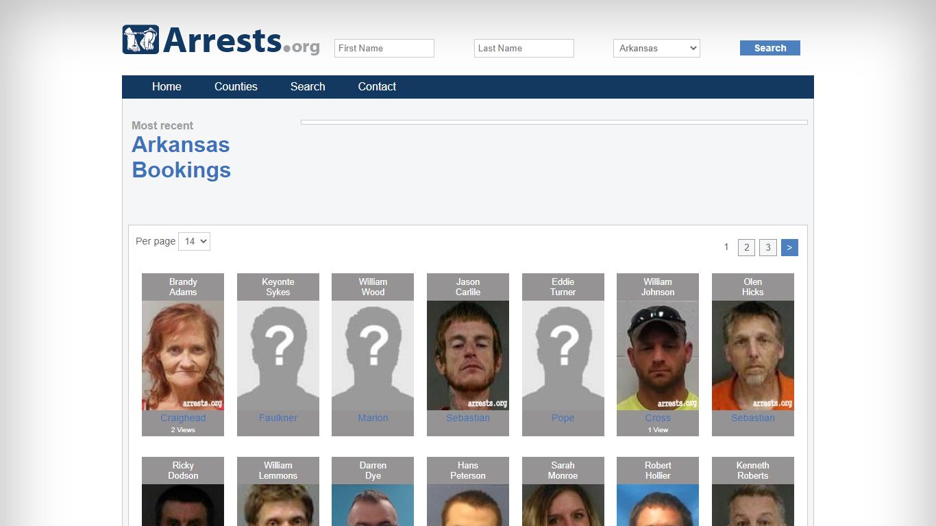 Arkansas Arrests and Inmate Search